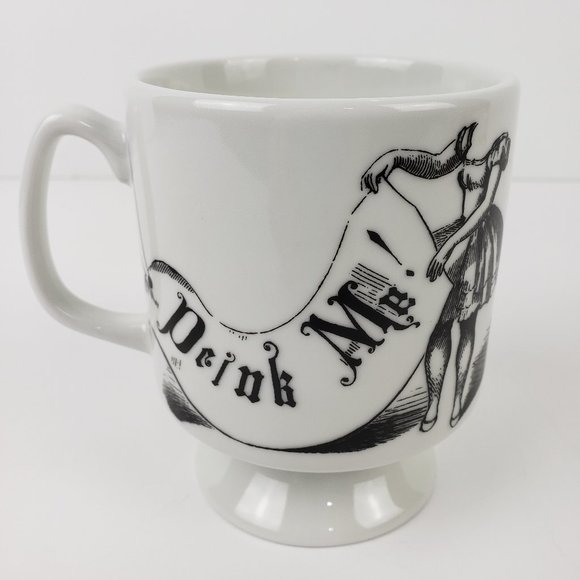PrintRun Other - RARE PrintRun “Drink Me” Alice in Wonderland Pedestal Mug NWOT